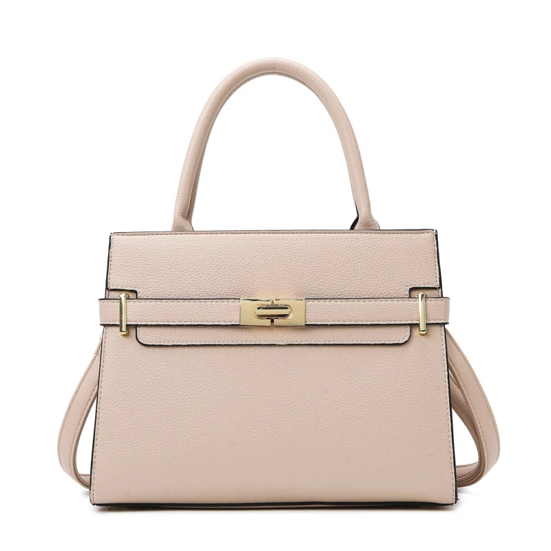 Sac à Main Femme – Cuir Végan Luxe – Forme Structurée – Fermoir Métallique Élégant