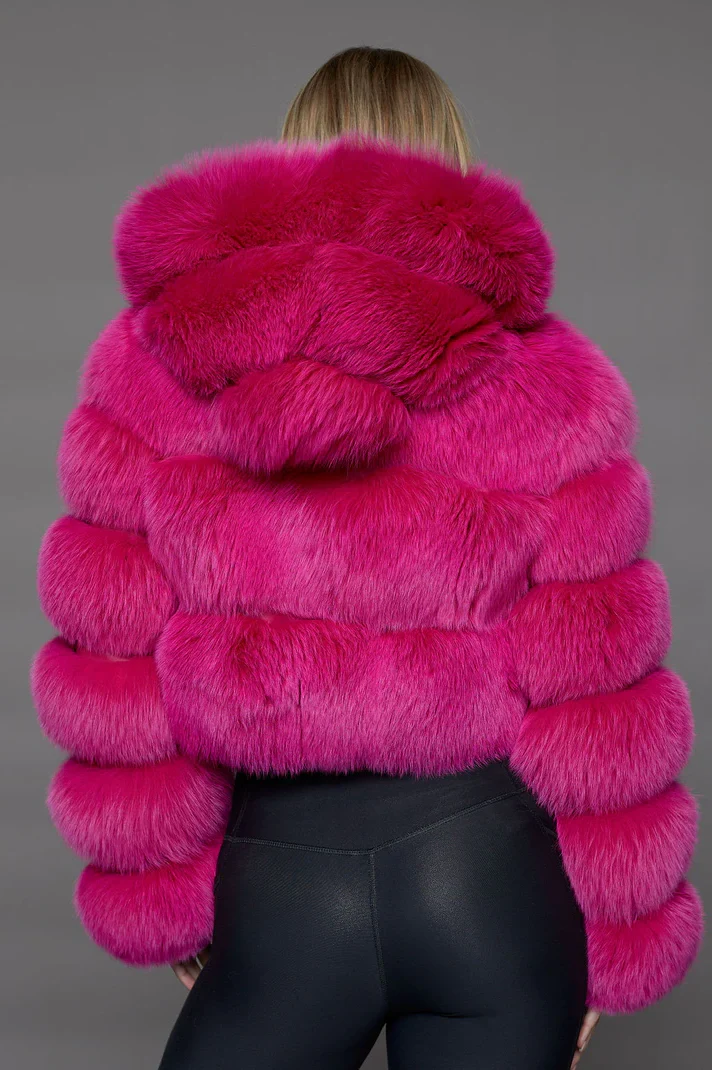 Glamouröser Pelzmantel