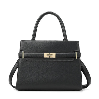 Sac à Main Femme – Cuir Végan Luxe – Forme Structurée – Fermoir Métallique Élégant