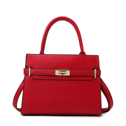 Sac à Main Femme – Cuir Végan Luxe – Forme Structurée – Fermoir Métallique Élégant