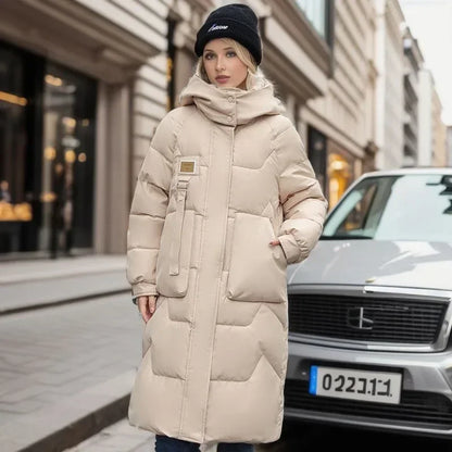 Serena™ | Der lange Daunenmantel, warm mit Reißverschluss