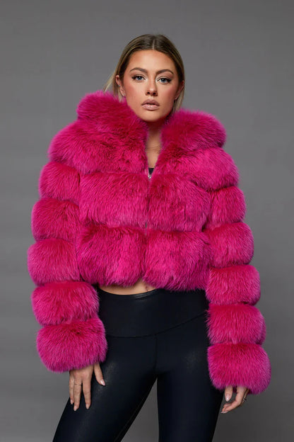 Glamouröser Pelzmantel
