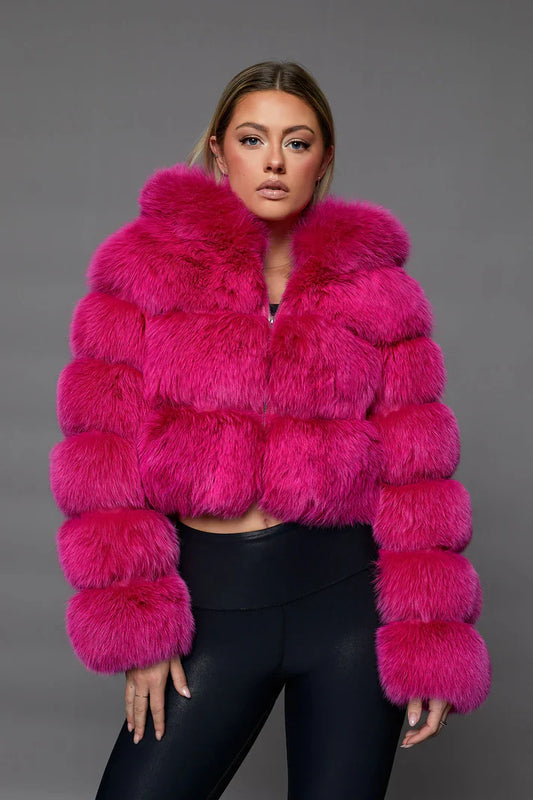 Glamouröser Pelzmantel