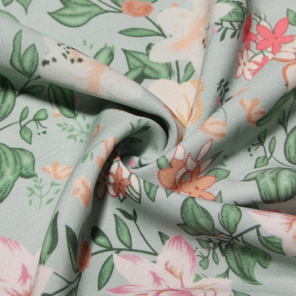 Robe Midi Femme – Coupe Cintrée Évasée – Imprimé Floral – Fente Latérale Élégante