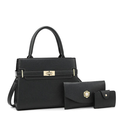 Sac à Main Femme – Cuir Végan Luxe – Forme Structurée – Fermoir Métallique Élégant