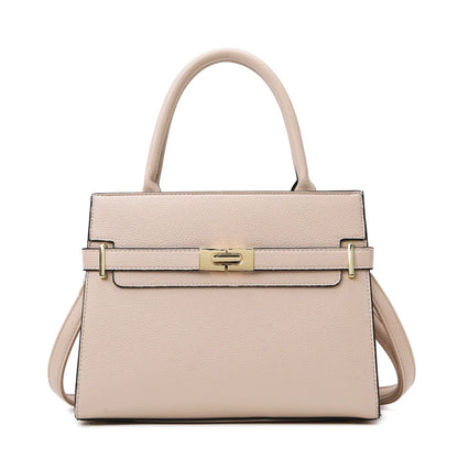 Sac à Main Femme – Cuir Végan Luxe – Forme Structurée – Fermoir Métallique Élégant